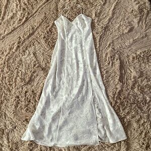 Vtg Gold Label Victoria's Secret Ivory Sheer Nightgown Slip Dress S